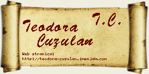 Teodora Ćuzulan vizit kartica